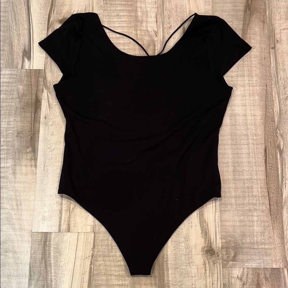 American Eagle cross back cap sleeve bodysuit size XL